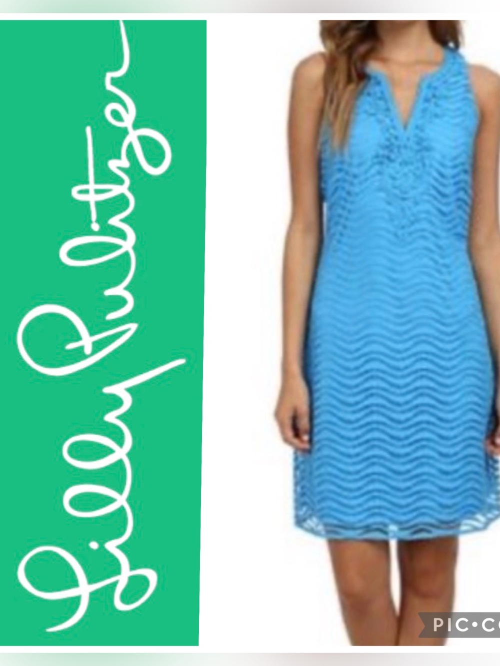 Lilly Pulitzer Margate Shift Dress,in wavey knit lace. Size Small